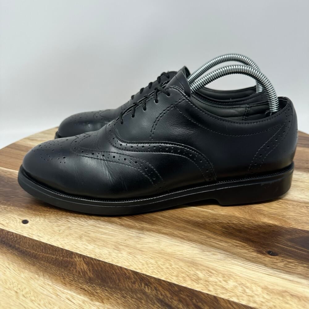 Red Wing Men’s Size 8.5 D 8701 Black Leather Oxford Steel Toe Dress Shoes - Picture 3 of 8